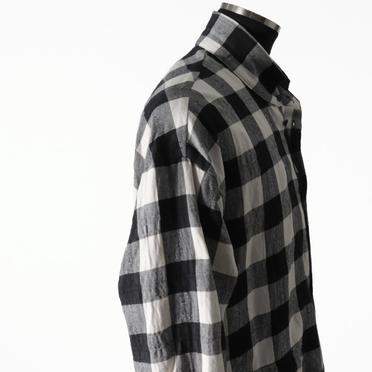 Long Check Shirts　BK×WH No.8