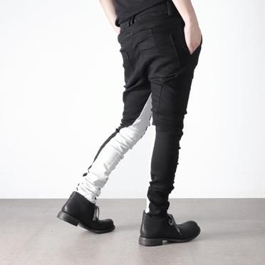 Anatomical Fitted Long Pants　BK×WH No.20