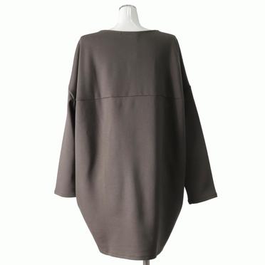 boat neck cocoon P/O　BROWN No.5