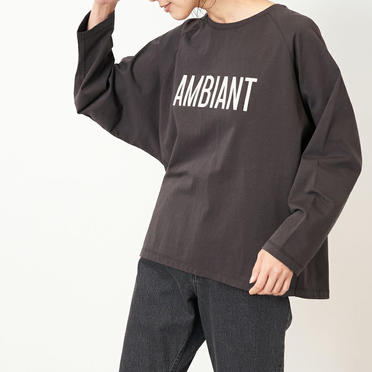 "AMBIANT"ロゴラグランT-shirts　SUMIKURO No.8