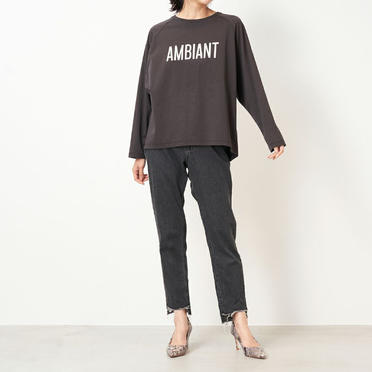"AMBIANT"ロゴラグランT-shirts　SUMIKURO No.10