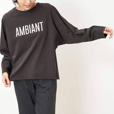 "AMBIANT"ロゴラグランT-shirts　SUMIKURO No.11