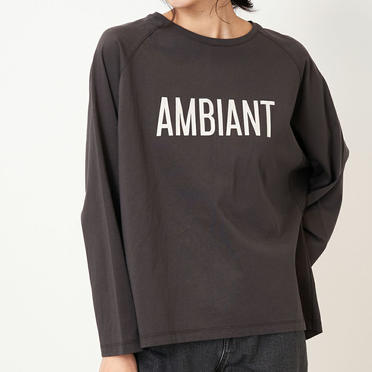 "AMBIANT"ロゴラグランT-shirts　SUMIKURO No.12