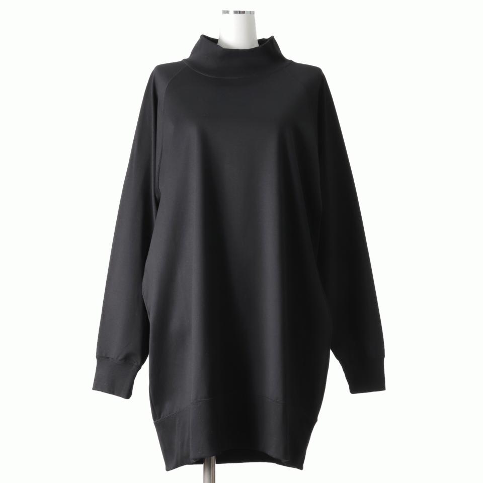 high neck tunic P/O　BLACK