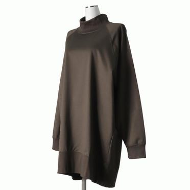 high neck tunic P/O　BROWN No.2