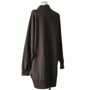 high neck tunic P/O　BROWN No.4