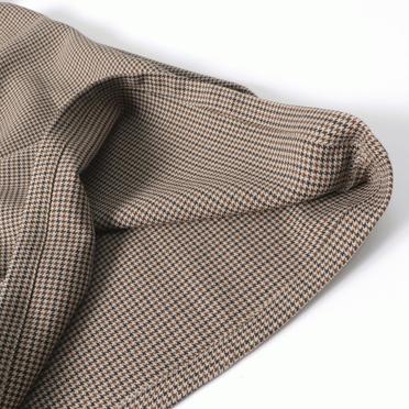 [SALE] 50%OFF　MIDIUMISOLID check flare tuck SK　BEIGE No.10