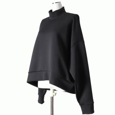 MIDIUMISOLID mock neck P/O　BLACK No.2