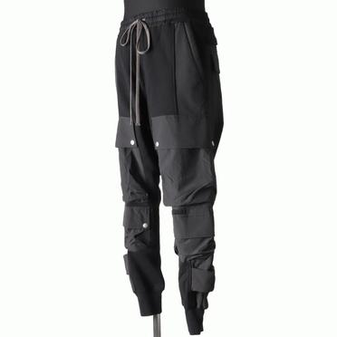 Cargo Sarrouel Sweat Trousers　BLACK No.2