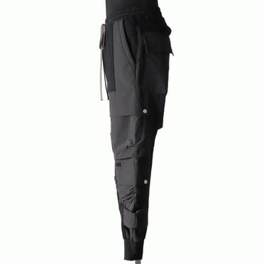 Cargo Sarrouel Sweat Trousers　BLACK No.3
