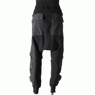 Cargo Sarrouel Sweat Trousers　BLACK No.5