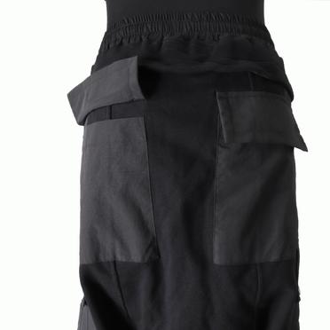 Cargo Sarrouel Sweat Trousers　BLACK No.9