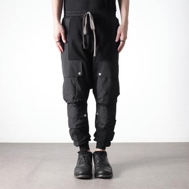 Cargo Sarrouel Sweat Trousers　BLACK No.15