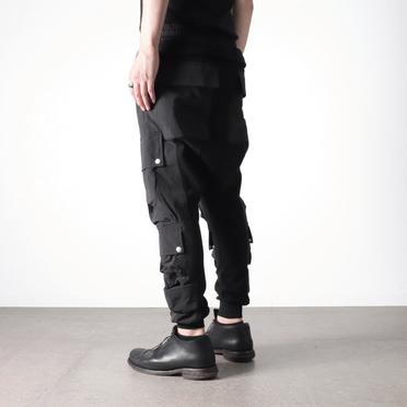 Cargo Sarrouel Sweat Trousers　BLACK No.18