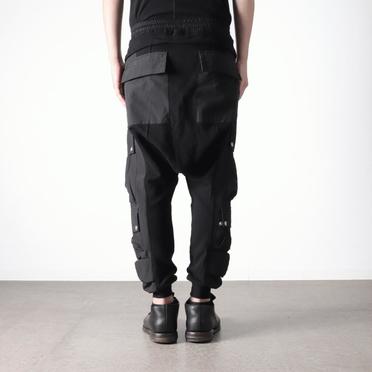 Cargo Sarrouel Sweat Trousers　BLACK No.19