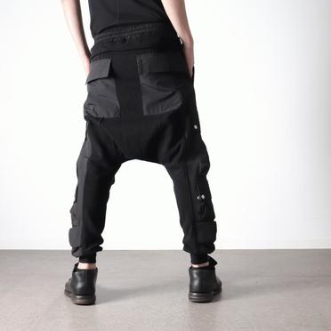 Cargo Sarrouel Sweat Trousers　BLACK No.20