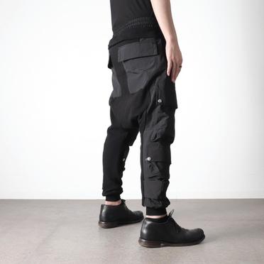 Cargo Sarrouel Sweat Trousers　BLACK No.21