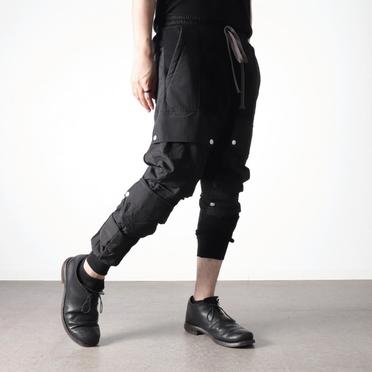 Cargo Sarrouel Sweat Trousers　BLACK No.22