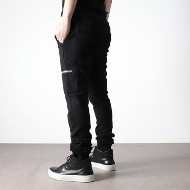 Sweat Slim Trousers　BLACK No.18