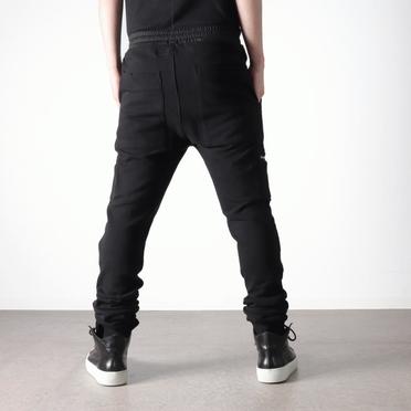 Sweat Slim Trousers　BLACK No.20