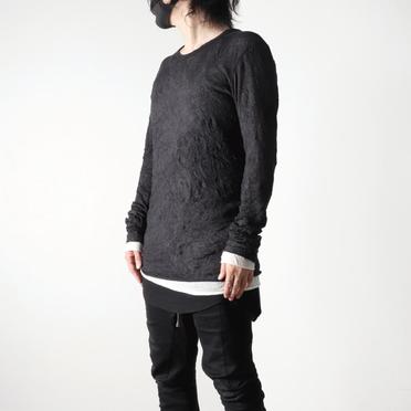 Layered Long Sleeve　BK×WH No.14