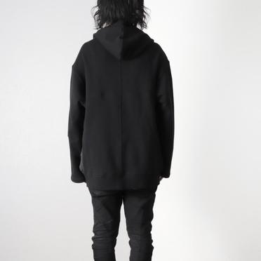 Nylon Combi Sweat Hoodie　BLACK No.17