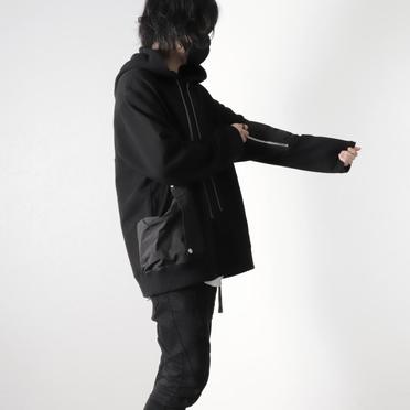 Nylon Combi Sweat Hoodie　BLACK No.18