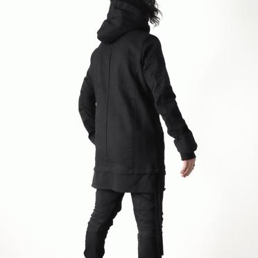 Denim × Sweat Hoodie Blouson　BLACK No.24