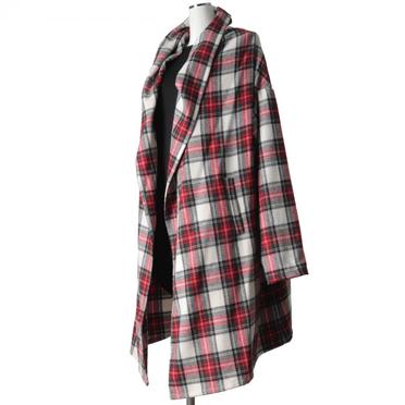 wool brend check drape C/D　OFF WHITE No.2