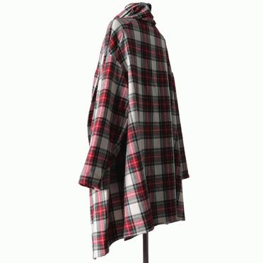 [SALE] 40%OFF　mizuiro ind wool brend check drape C/D　OFF WHITE No.4