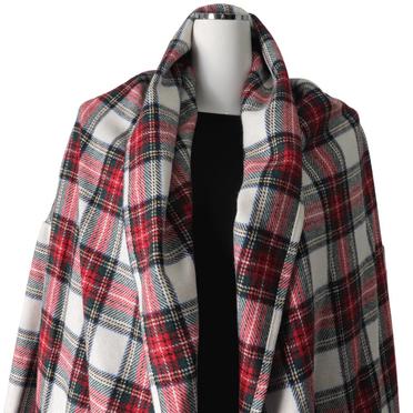 [SALE] 40%OFF　mizuiro ind wool brend check drape C/D　OFF WHITE No.7