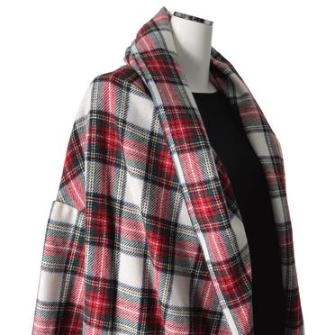 [SALE] 40%OFF　mizuiro ind wool brend check drape C/D　OFF WHITE No.8