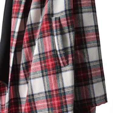 wool brend check drape C/D　OFF WHITE No.10