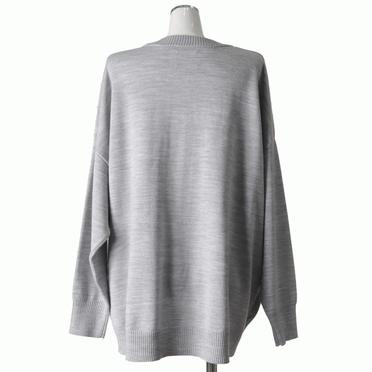 MIDIUMISOLID crew neck P/O　GRAY No.5