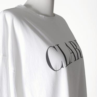 "CLARE"ロゴロングスリーブT-shirts　WHITE No.8