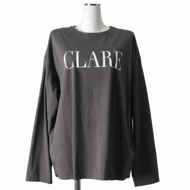 "CLARE"ロゴロングスリーブT-shirts　SUMIKURO No.1