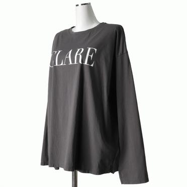 "CLARE"ロゴロングスリーブT-shirts　SUMIKURO No.2