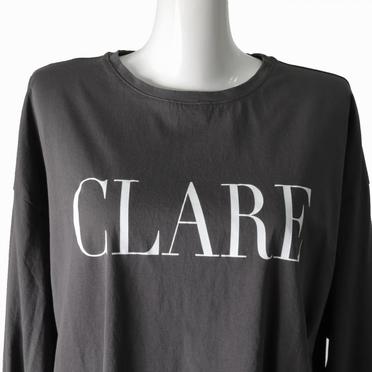 "CLARE"ロゴロングスリーブT-shirts　SUMIKURO No.7