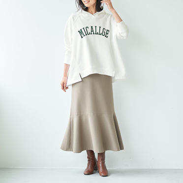 "MICALLGE"ロゴスウェットパーカー　WHITE No.4