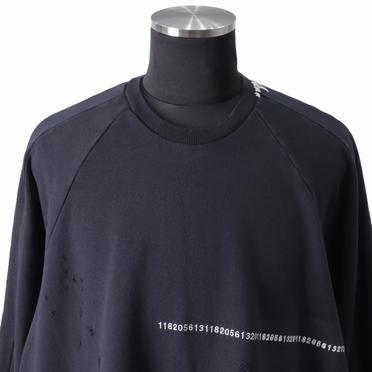 Damage Sweat Oversized Pullover　BLACK No.7