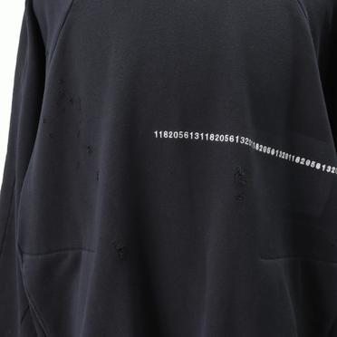 Damage Sweat Oversized Pullover　BLACK No.10