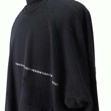 Damage Sweat Oversized Pullover　BLACK No.11