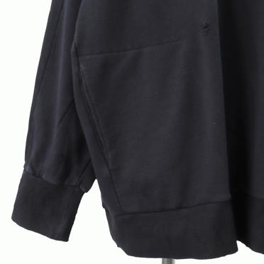 Damage Sweat Oversized Pullover　BLACK No.12