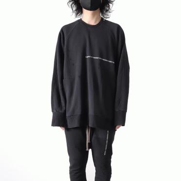 Damage Sweat Oversized Pullover　BLACK No.15