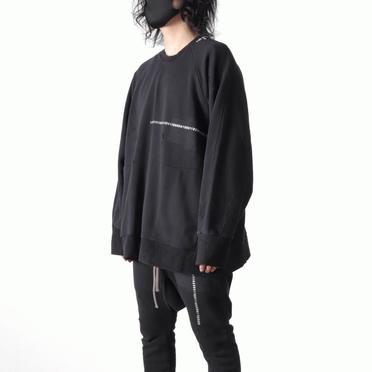 Damage Sweat Oversized Pullover　BLACK No.16
