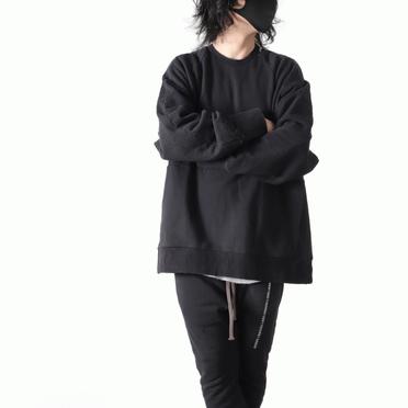 Damage Sweat Oversized Pullover　BLACK No.23