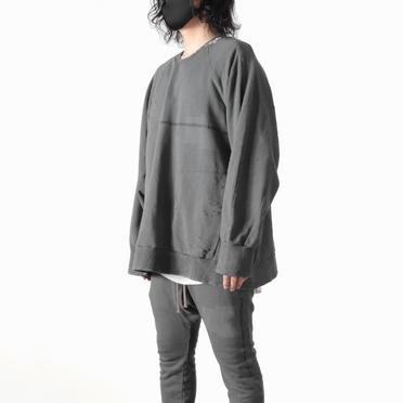 Damage Sweat Oversized Pullover　GREY No.16