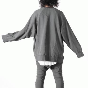 Damage Sweat Oversized Pullover　GREY No.20