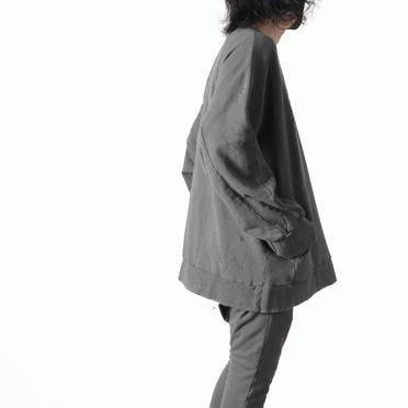 Damage Sweat Oversized Pullover　GREY No.21