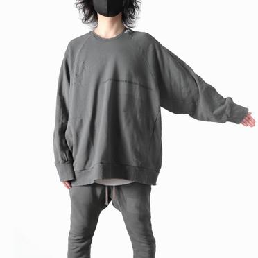 Damage Sweat Oversized Pullover　GREY No.22